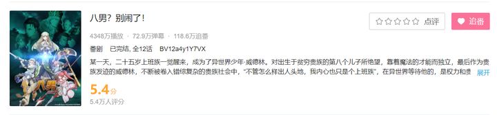 15部动漫作品快评！！高分低能？高能低分？