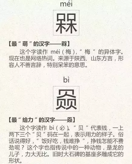 看到这些汉字,我感觉自己的语文白学了!