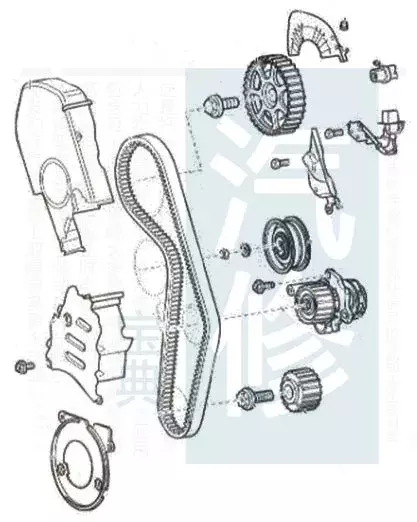 大众车系82张正时皮带安装示意图,值得修理工收藏