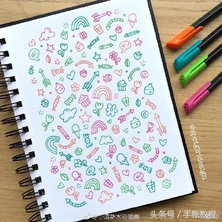 手帐素材简笔画（手帐简笔画素材一波，简单易上手！）