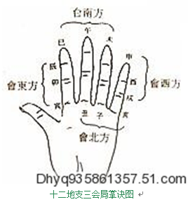 手上掌诀图十二地支六冲掌诀图与生肖时辰六合掌诀图地支的作用