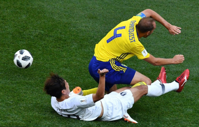 瑞典大腿林立碾压亚洲铁血队：韩国点球0-1遗憾小负赢尊重