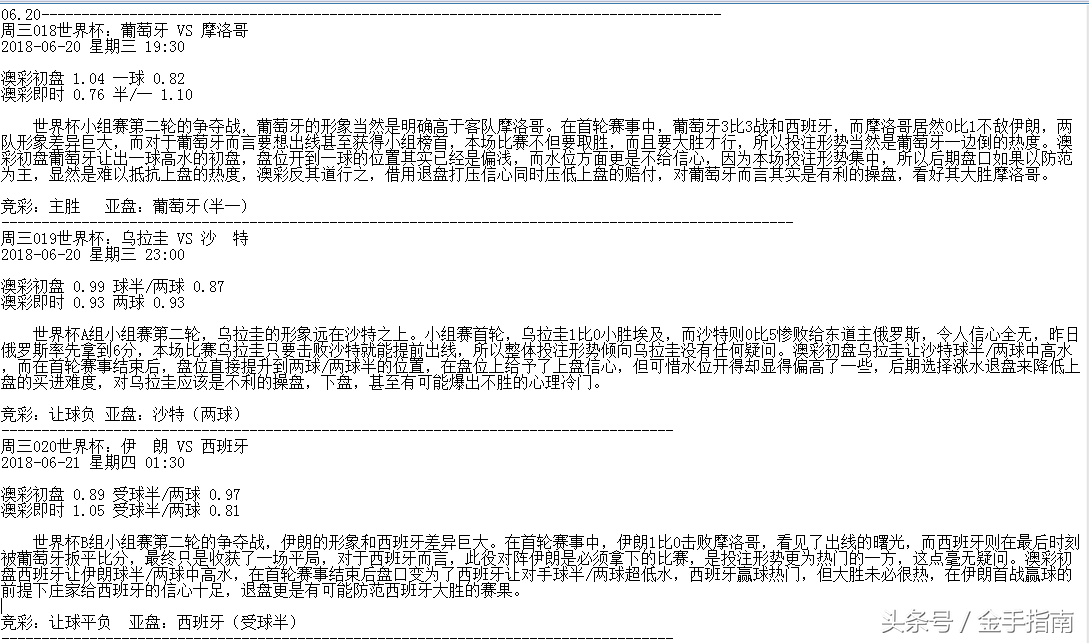 2018世界杯谁是客队(2018世界杯小组赛第二轮激战正酣 亚盘比较解读助您全面把握)