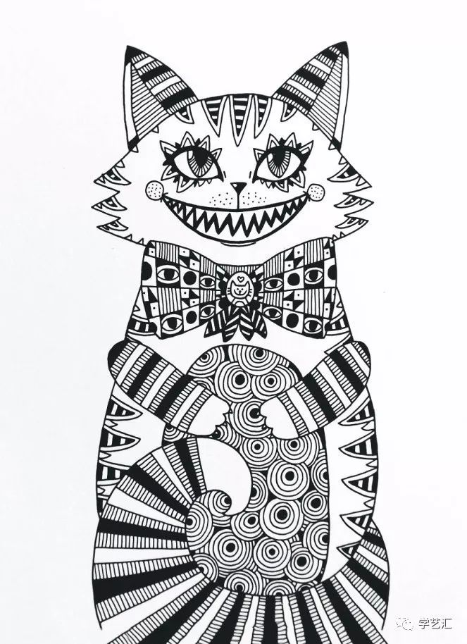 线描画教程|厉害了!线条也疯狂~(内含优秀作品赏析)