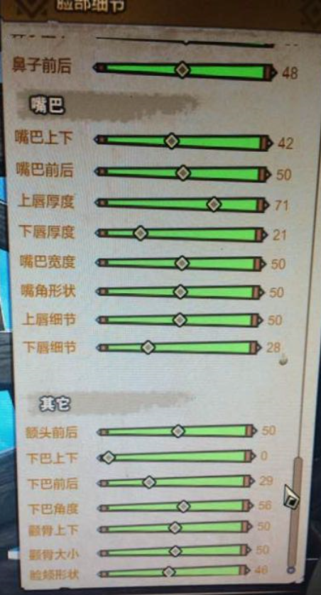 怪物猎人OL美女捏脸数据（图片教程哦）