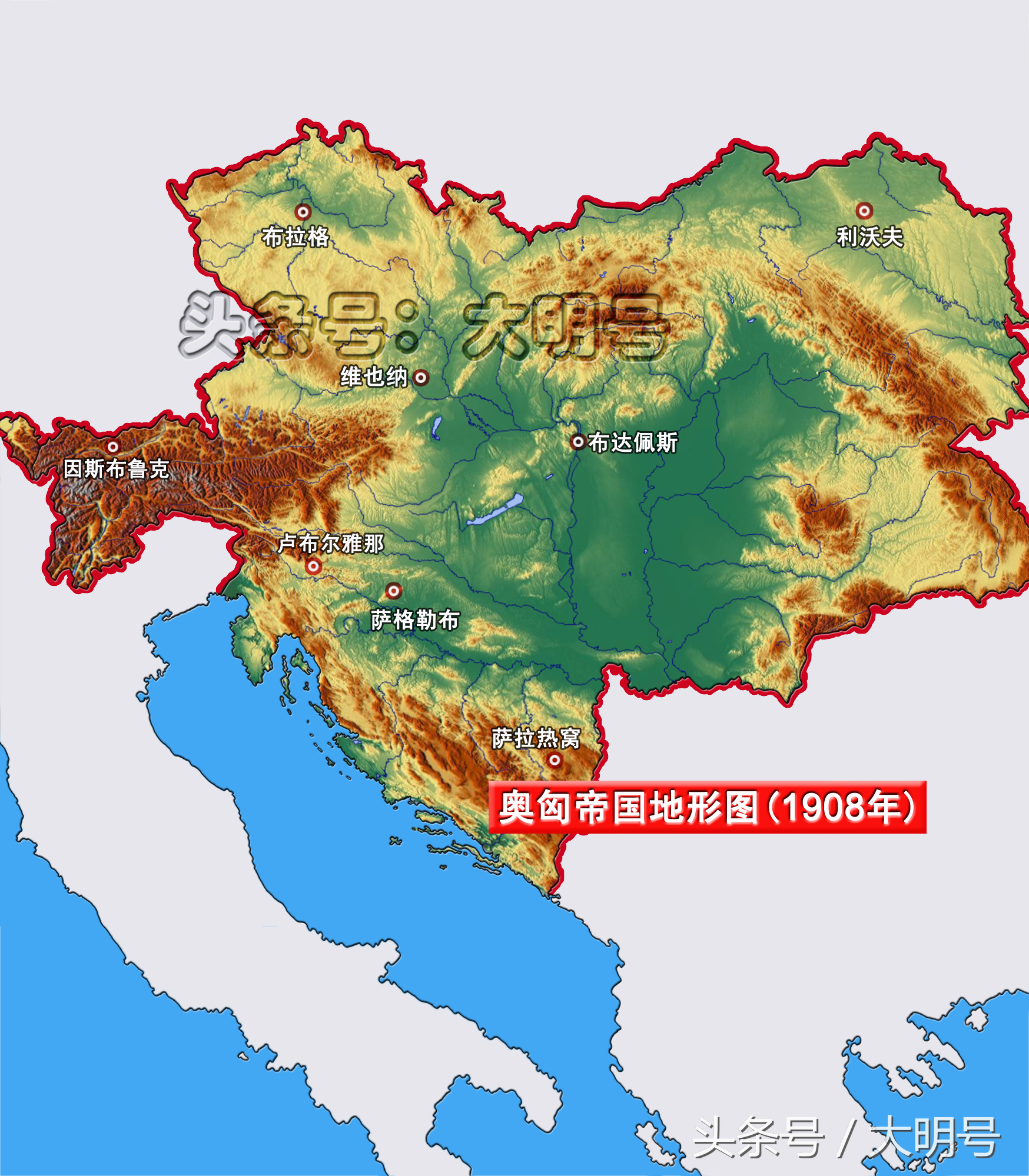 奥匈帝国领土图片