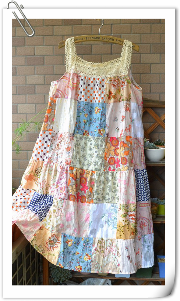 拼布手工DIY：太美了，这38款美丽的裙子，竟然都是碎布头拼成的