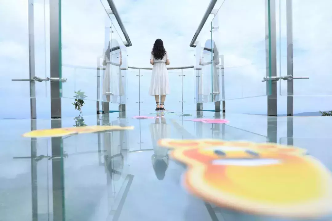 国内第一条全海景玻璃栈道开放!媲美“天空之境”,却吓得腿软~