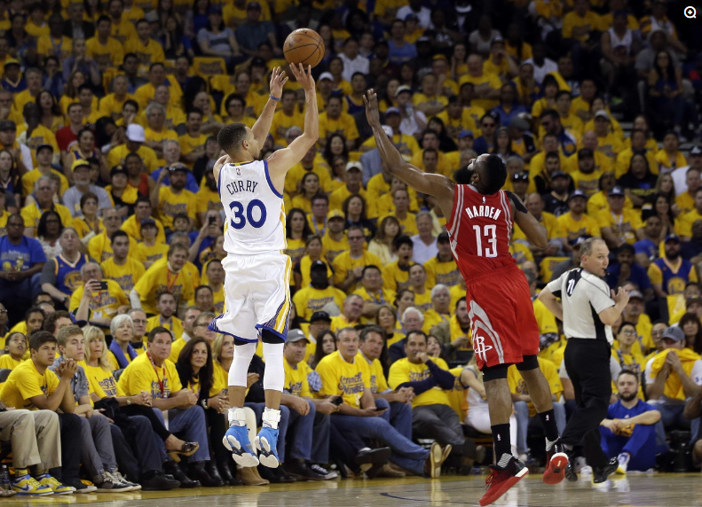 为什么nba投篮那么用力(NBA库里投篮为何这么逆天，三大因素共同作用，最后一点成关键)