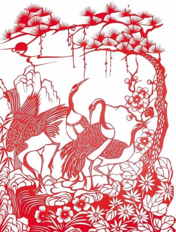 中国民间艺术剪纸素材,每一张都是经典