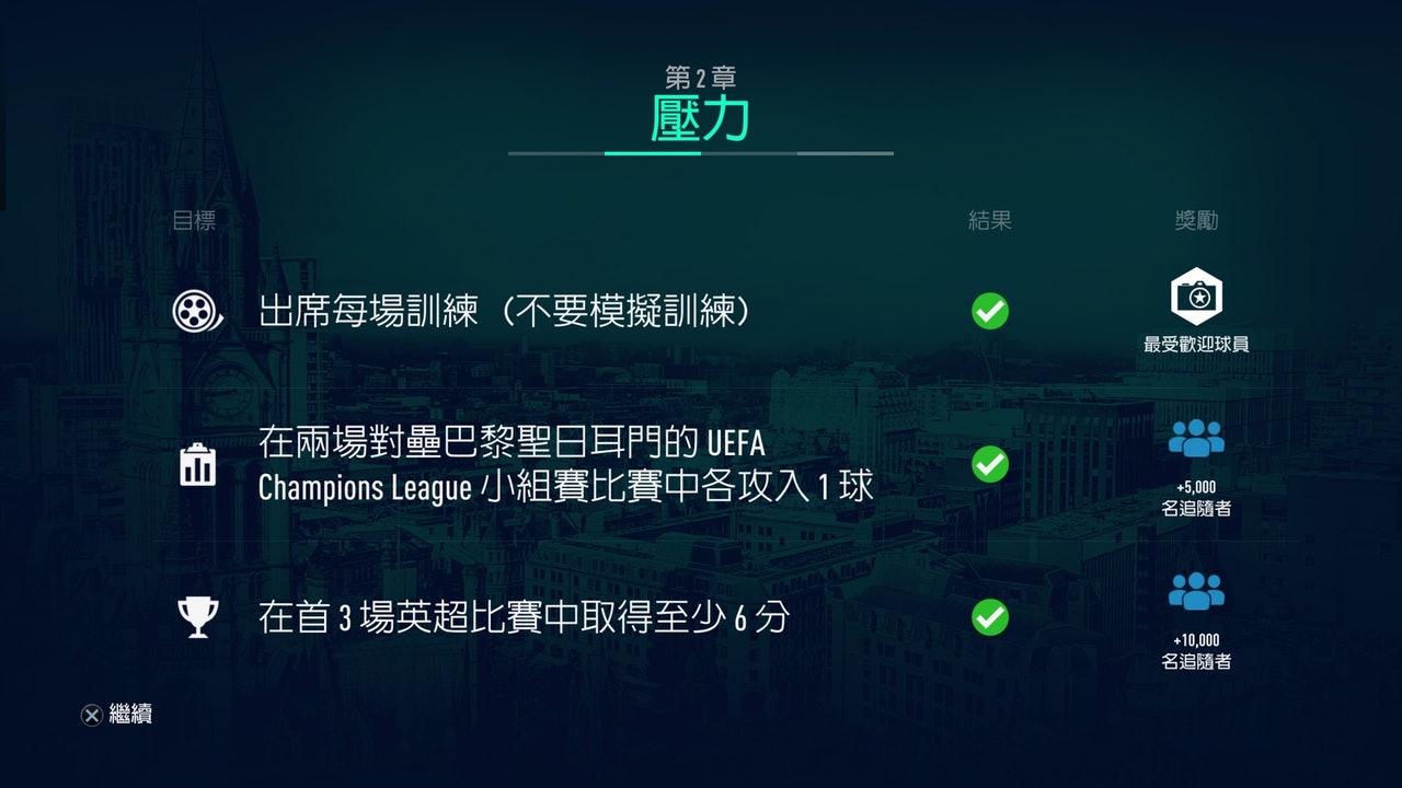 欧联杯4场比赛注意什么(FIFA19足球征程隐藏目标攻略 前两章划重点内容助你查漏补缺)