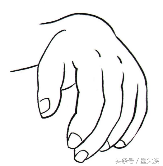 白描人物手与脚的画法