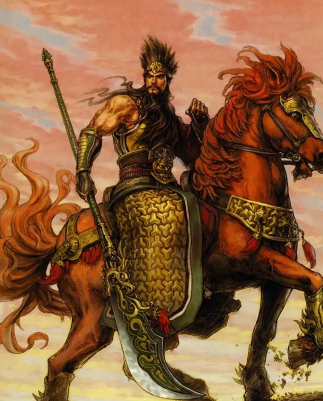 关二爷也臭美,外号"美髯公",自矜一把大胡子