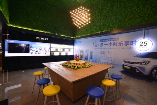 广佛中轴线新地标！广汽新能源佛山时利和25 hours体验中心首秀