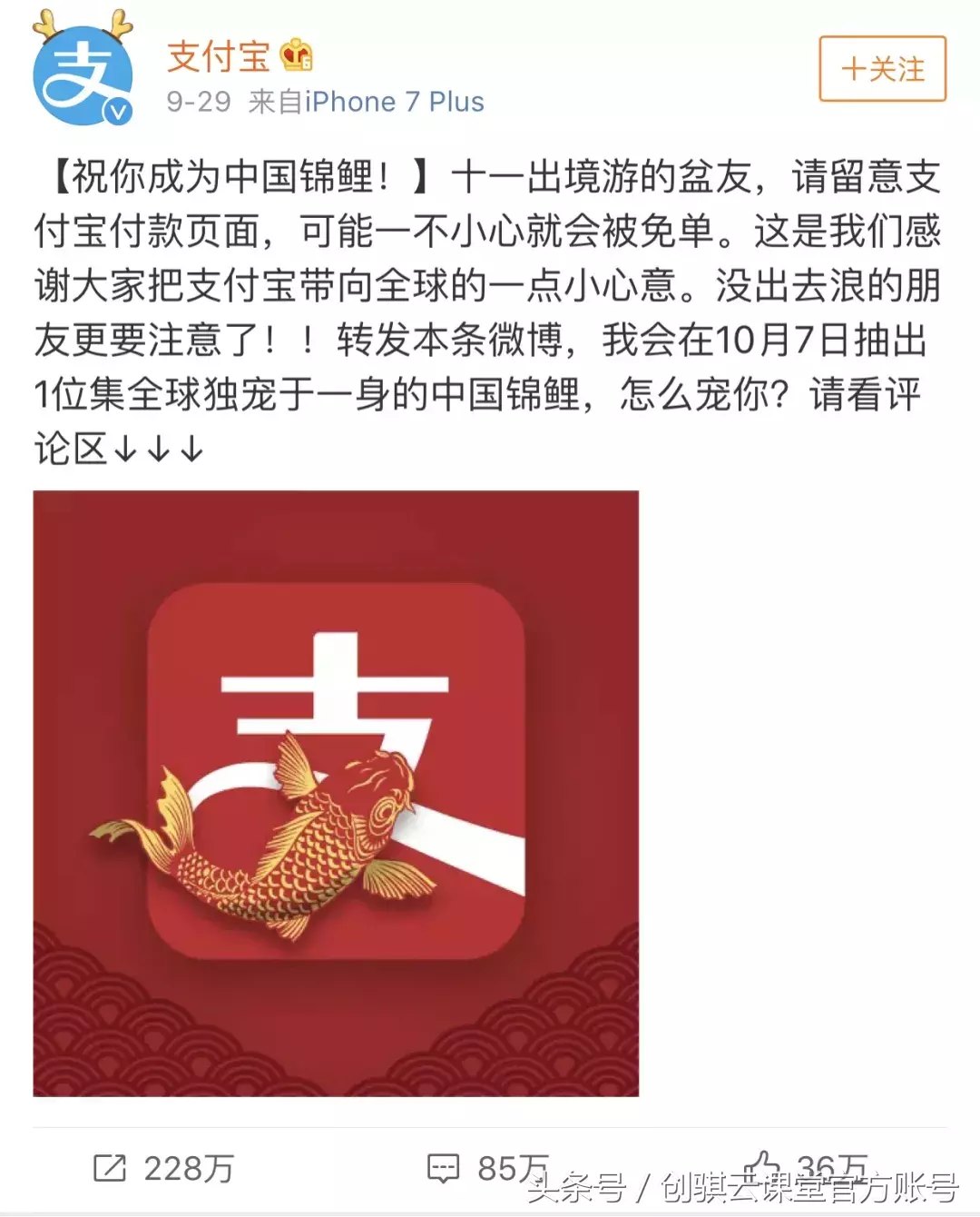 支付宝锦鲤是什么营销方式，支付宝中国锦鲤的营销手段？