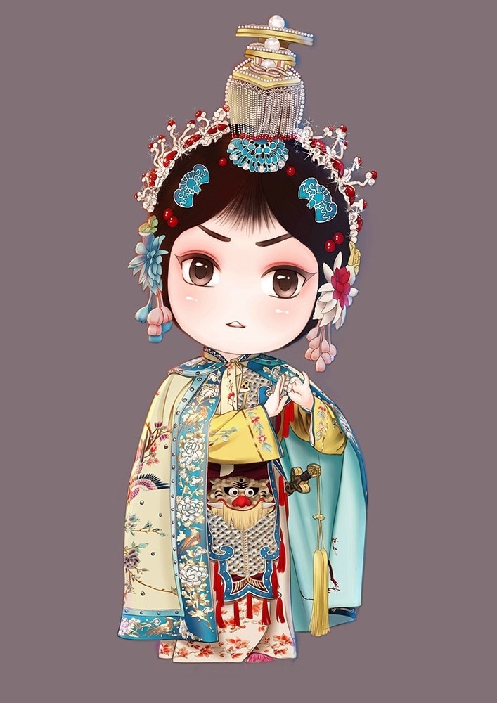 粉墨登场q版京剧人物粉墨登场