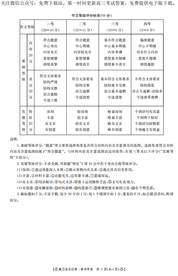 安徽、河北省高三8月份联考语文、数学、英语试题及答案