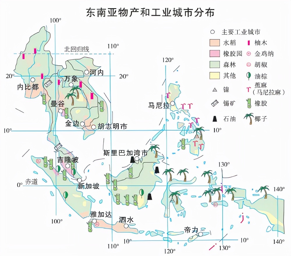 东南亚气候类型分布（东南亚组成与范围以及自然地理特征）