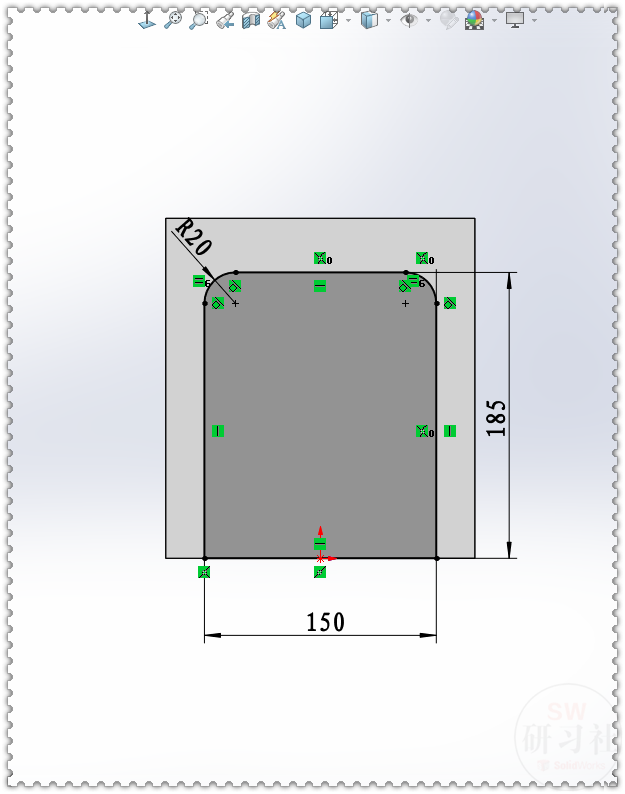 用SolidWorks画的钣金底壳，需要画两个成形工具，所以步骤比较多