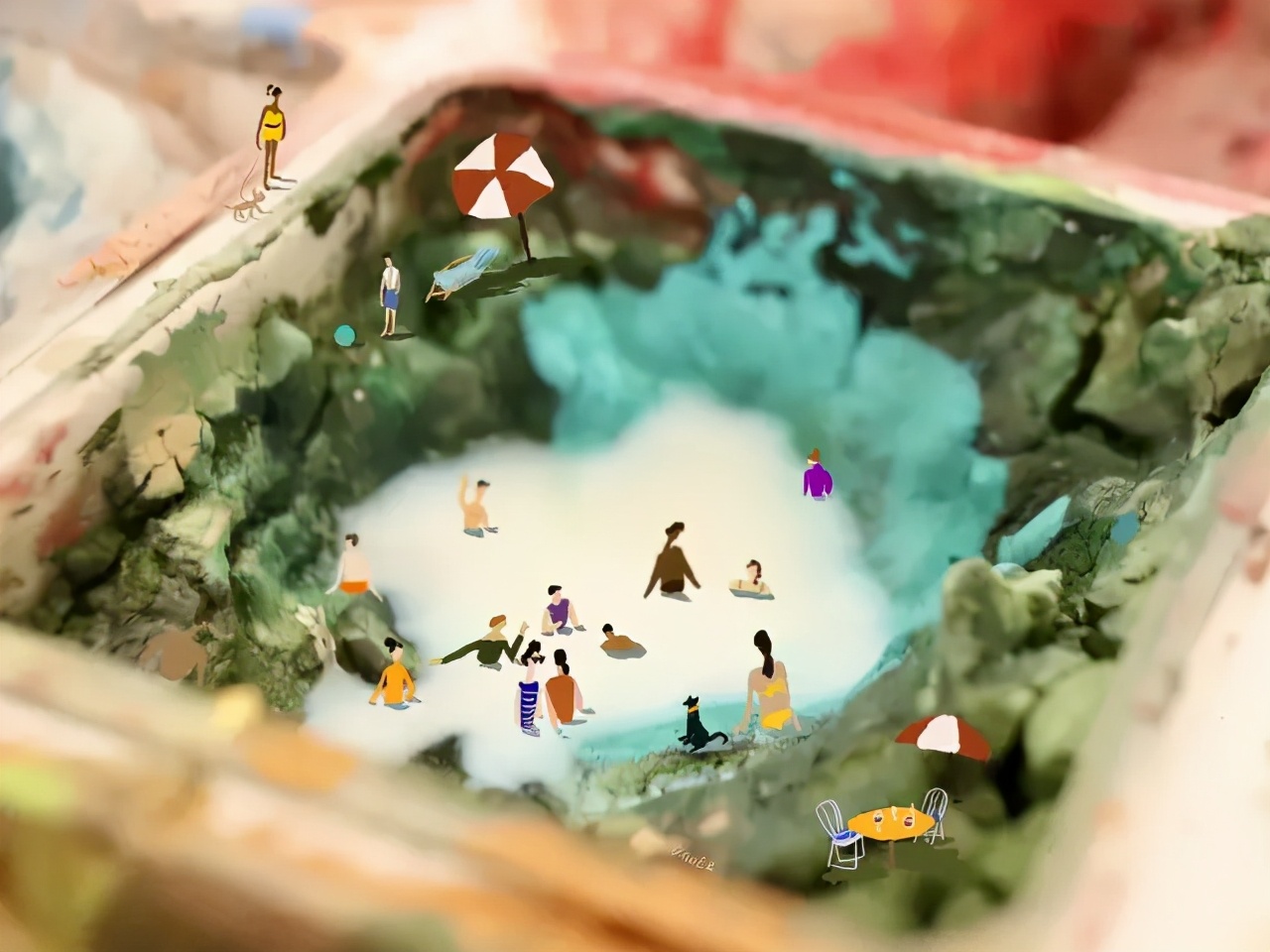 ​把钢化膜掰成世界名画，这帮人实在是太有才了