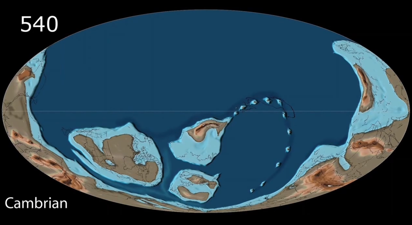 七大洲四大洋地图(七大洲四大洋是如何形成的？从地图看地球几亿年的板块漂移)