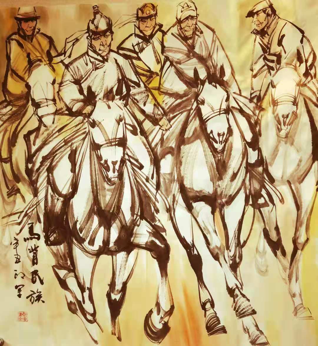 骏骨可追风 画中可观象——观郎军笔下的骏马