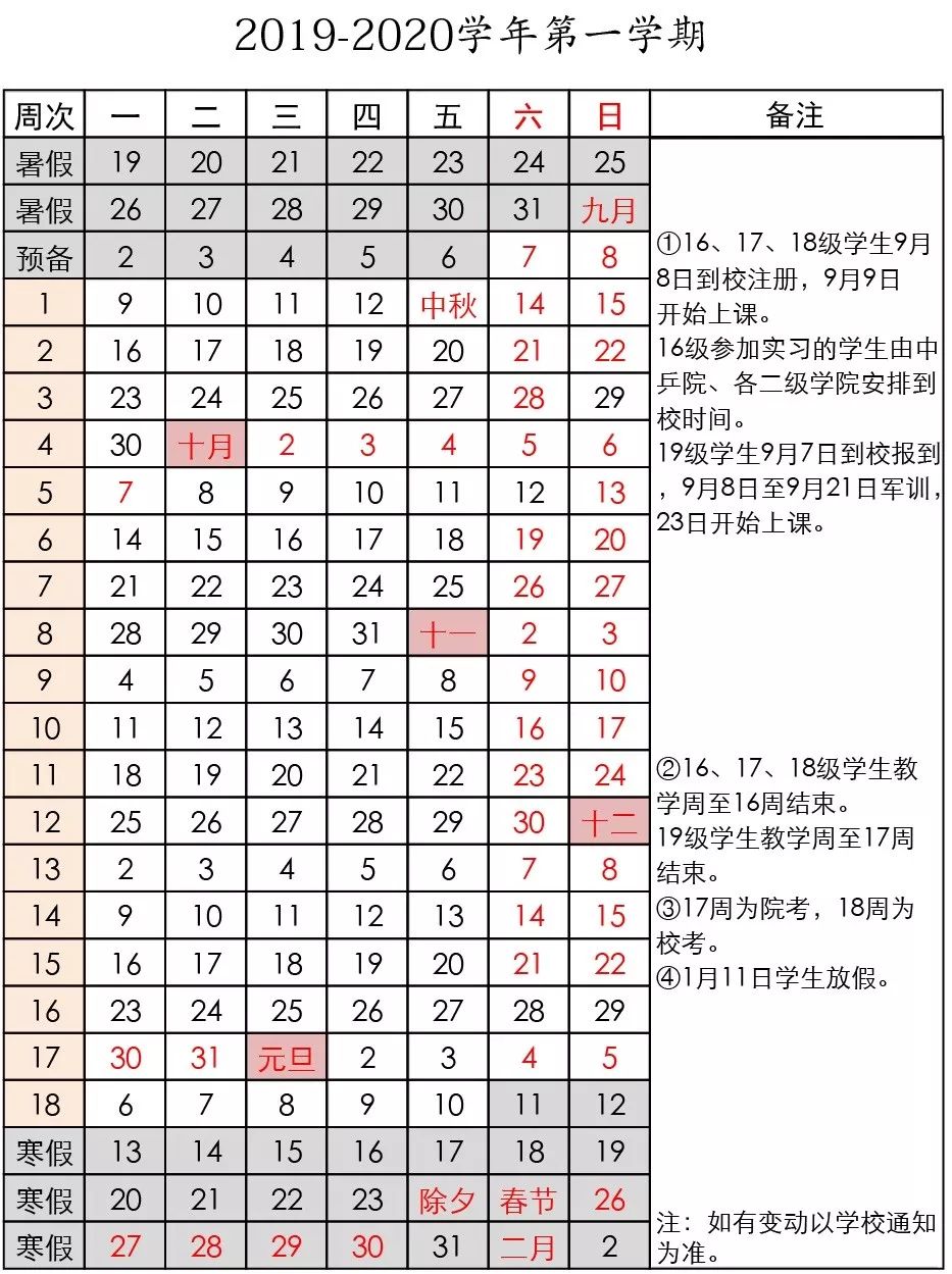 一眼望到明年暑假！一起来盘点申城大中小学校历