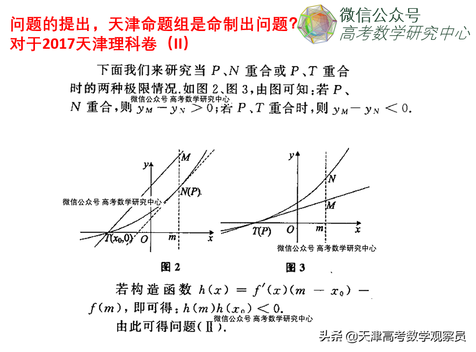 天津高考数学热点分析-深入分析17年天津理科导数第三问