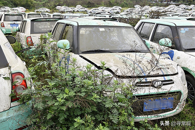 探访重庆这个巨型共享汽车“坟场”，密密麻麻，场面震撼