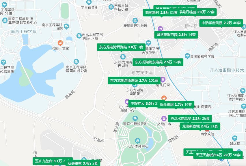 实探江宁大学城六大纯新盘！地价1.4-2.2万/㎡，站岗近4年的地王