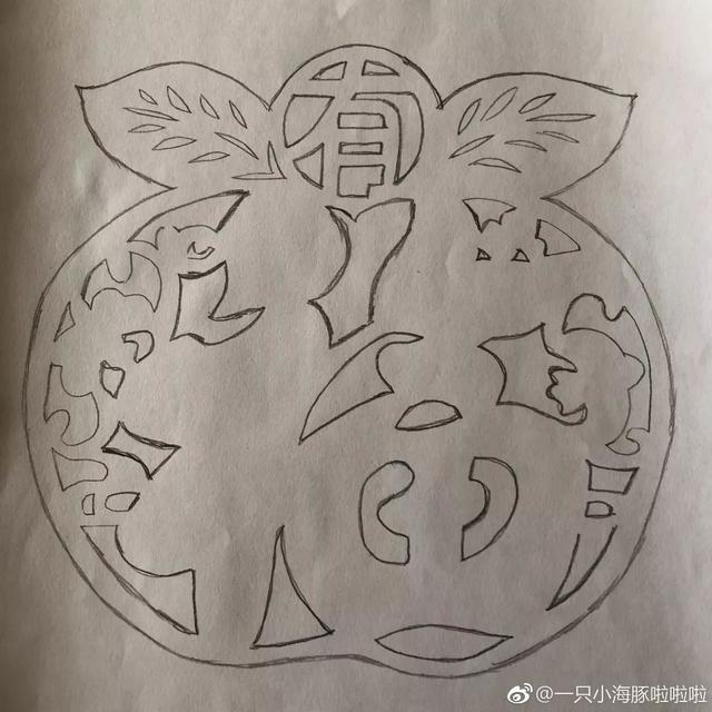 春节系列剪纸教程第三期: 过年贴上自己剪的福，来年鼠你有福气