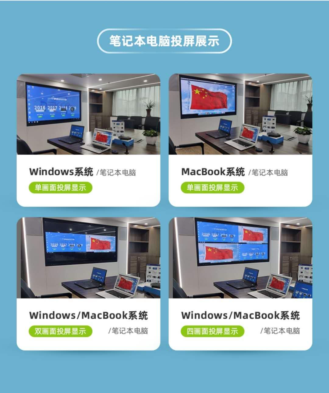 手把手教您，如何将笔记本电脑信号无线投屏到电视或投影机显示