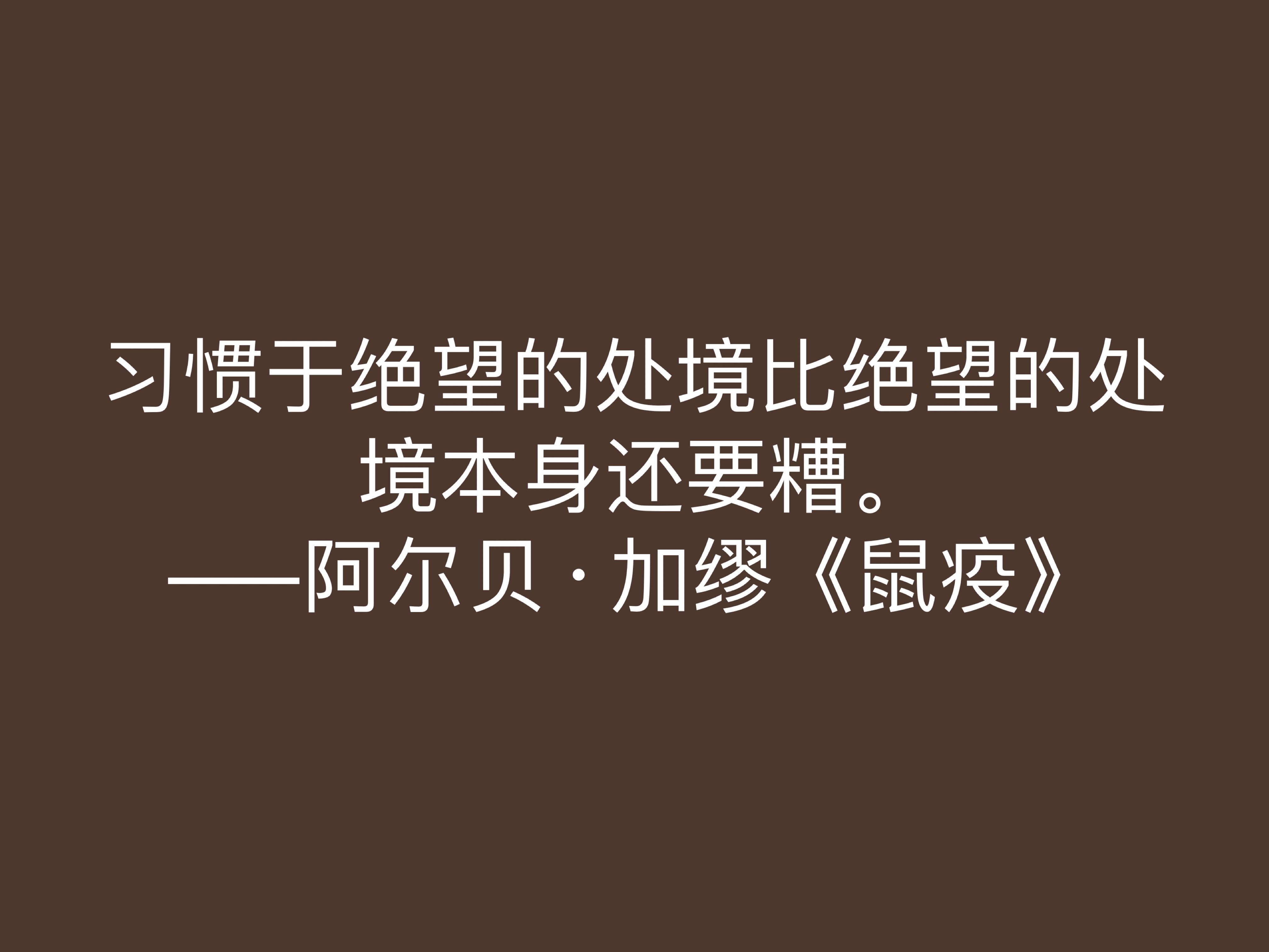 法国大作家加缪，小说《鼠疫》十句格言，充满人生哲理，值得深悟