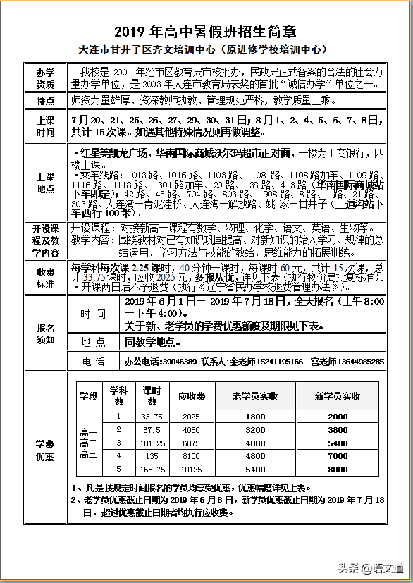 大连市甘井子区齐文培训中心，孩子补习一定不可错过的好去处