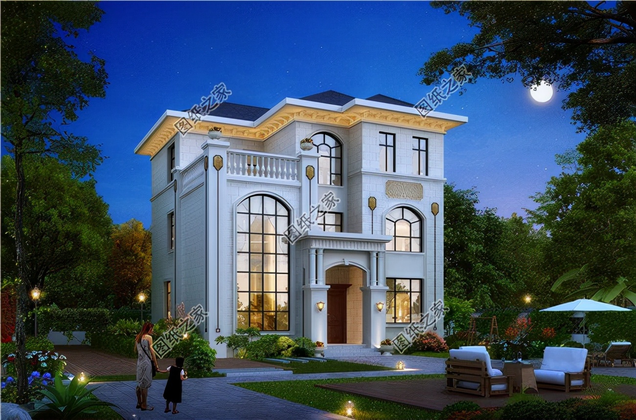 三间三层最好看别墅,简约美观,从骨子里流露出的美