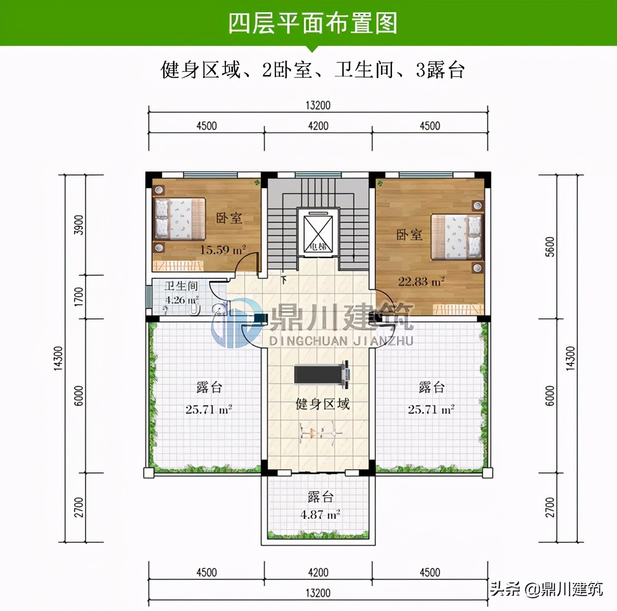6款四层欧式别墅，挑空客厅空间大功能全，还能传给子孙后辈
