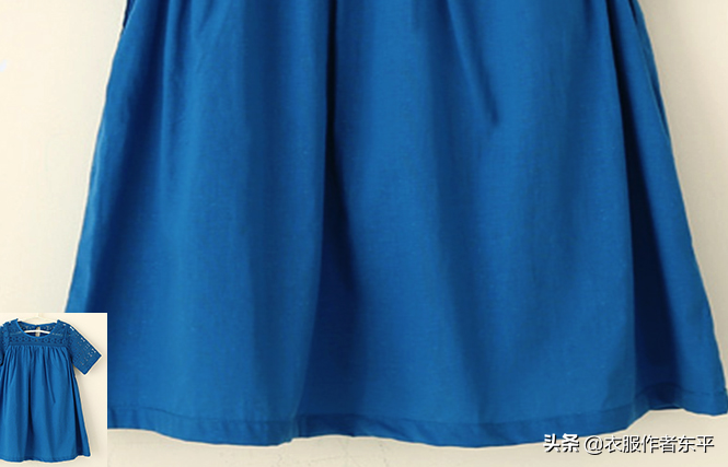 用蕾丝和棉麻拼接一件洋气的女童连衣裙。制作简单，穿着舒服