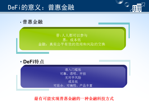 区块链去中心化金融(DeFi)的解读