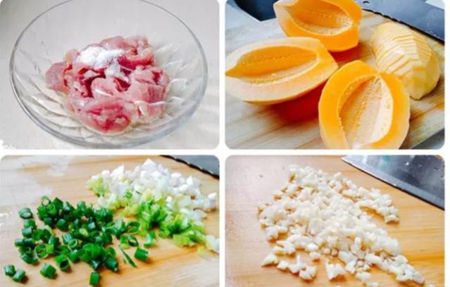 农村媳妇下厨用自家木瓜做成3道美味，简单又美白