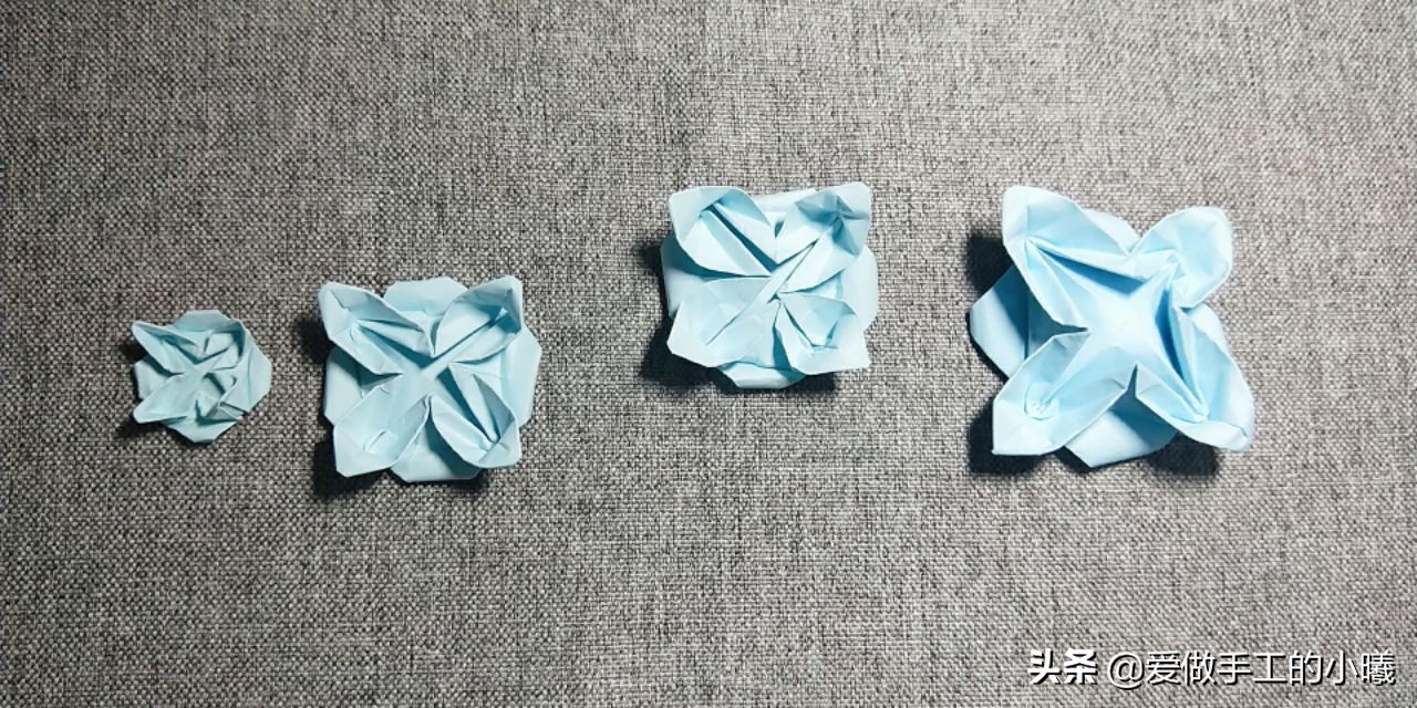 折纸教程：玫瑰花折纸图解，简单漂亮易操作，几步就完成