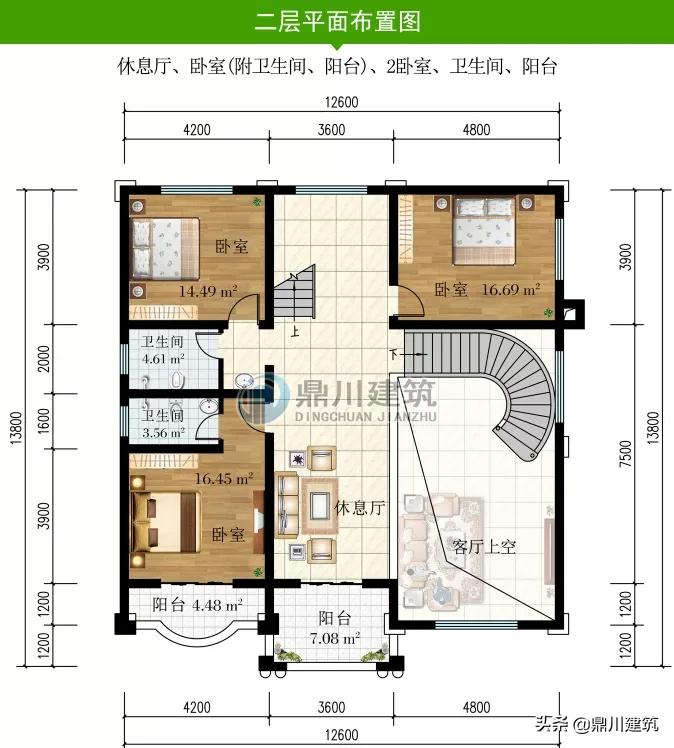 想建豪华别墅就看这套，双罗马柱装饰，占地137平造价只要50万