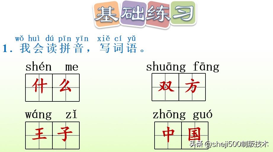 【预习】部编版一年级语文下册识字2《姓氏歌》知识点+图文讲解