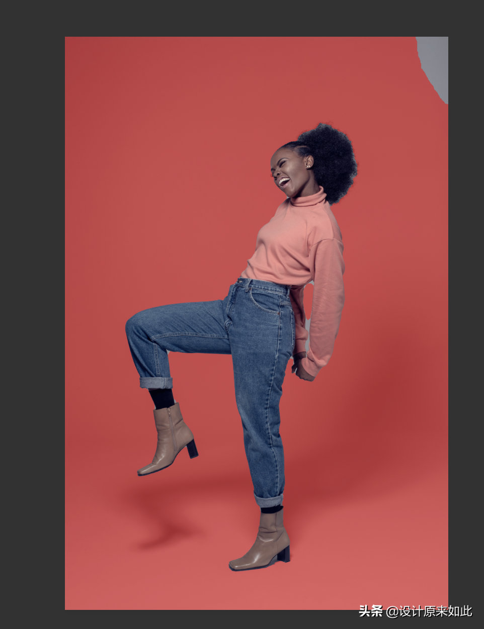 纯色带投影的图片如何抠图去背景？PS抠图技巧，简单快速