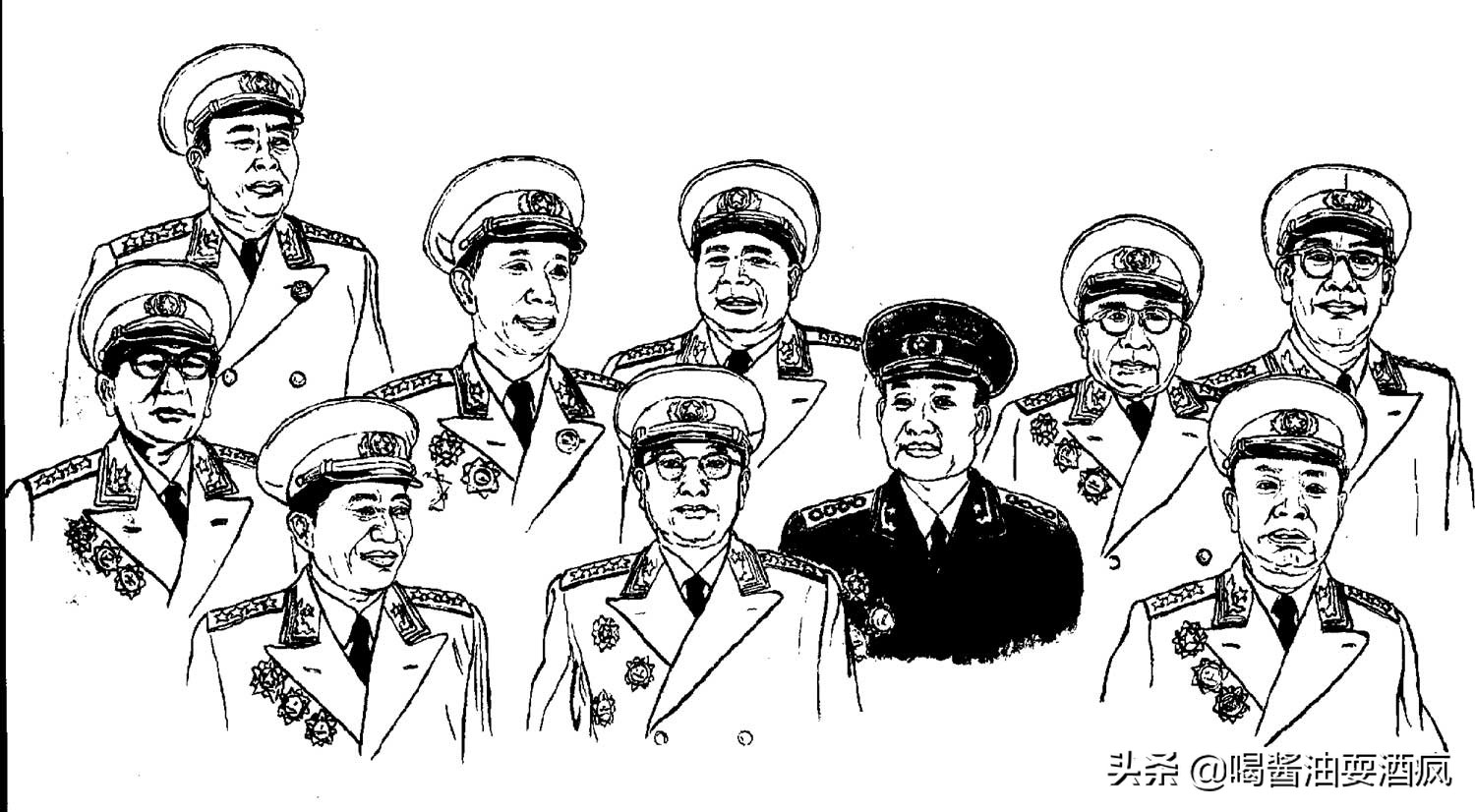 开国十大将，哪五位可以与“五虎大将”相对位？