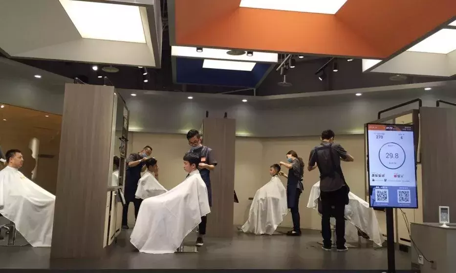 20平米美发店装修效果图（不含洗头区）精美设计灵感分享