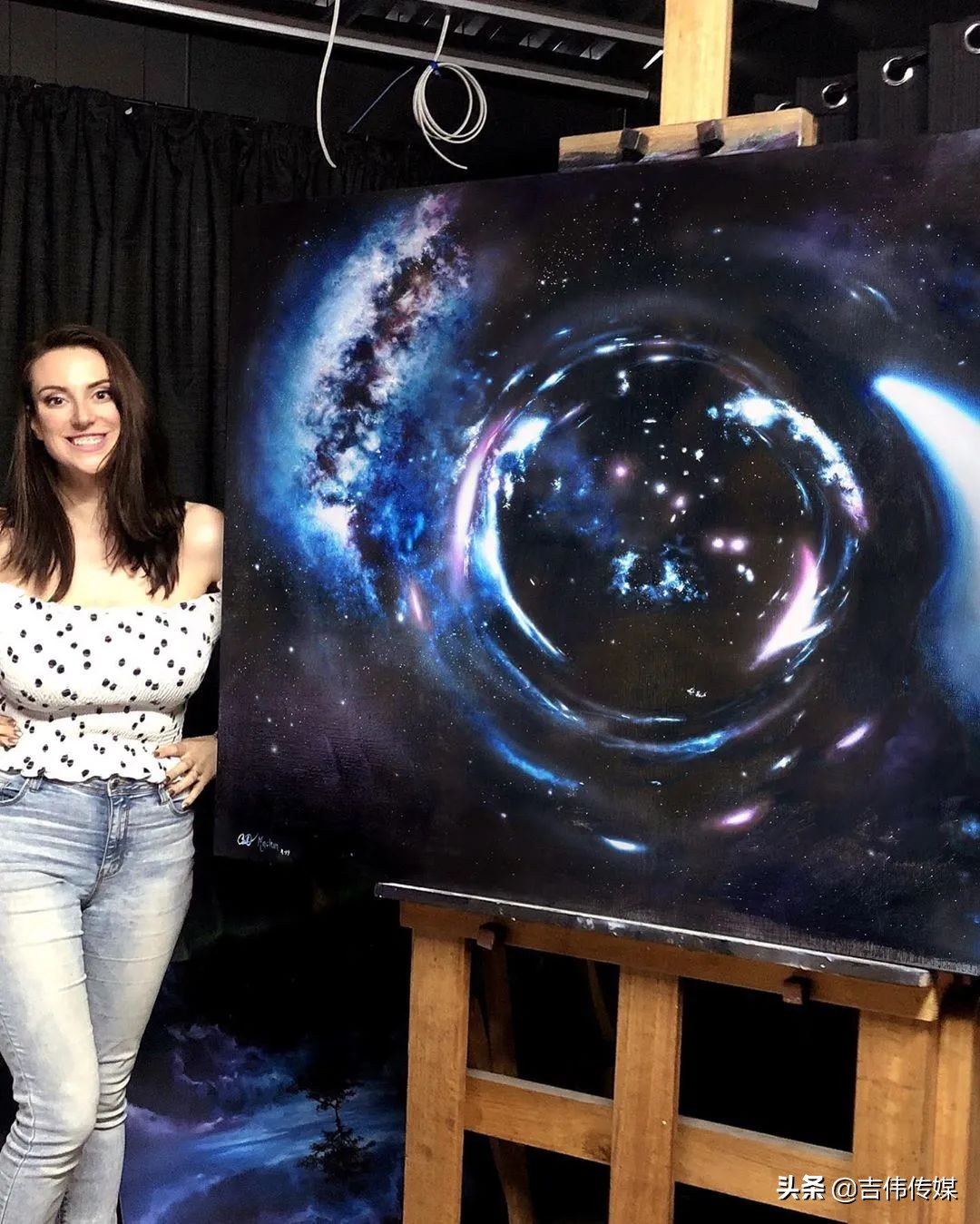 大美女艺术家笔下的浩瀚宇宙，众多围观爱好者赞不绝口