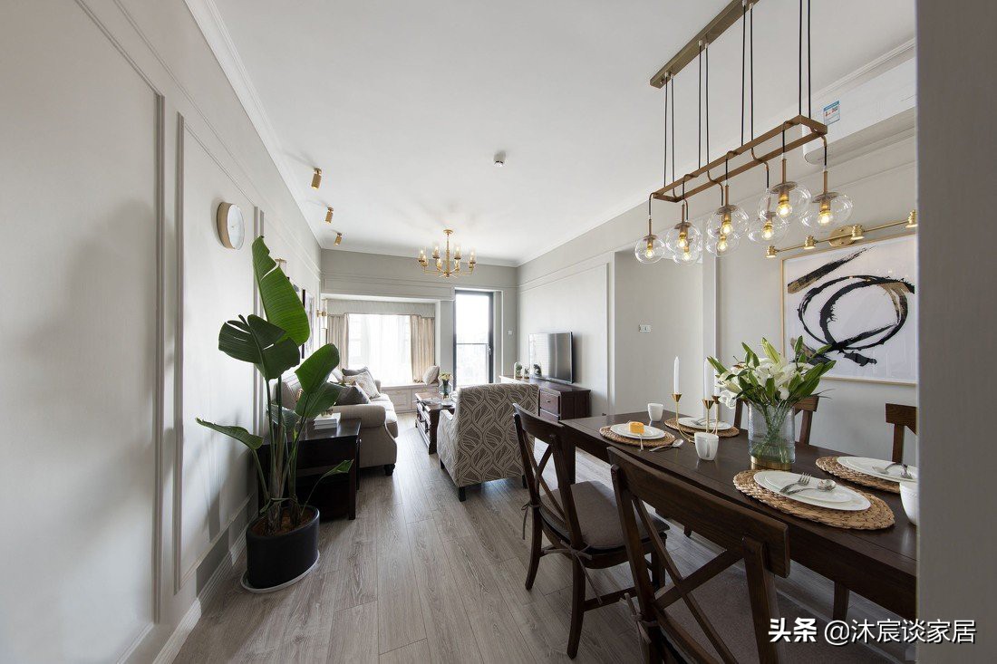 看完她家，发现简约美式真是清新柔美，全屋舒服干净，想复制回家