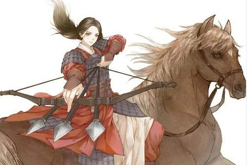 木兰打扮成男子的模样,代替父亲征战沙场,建功受封,之后辞官还家,整个