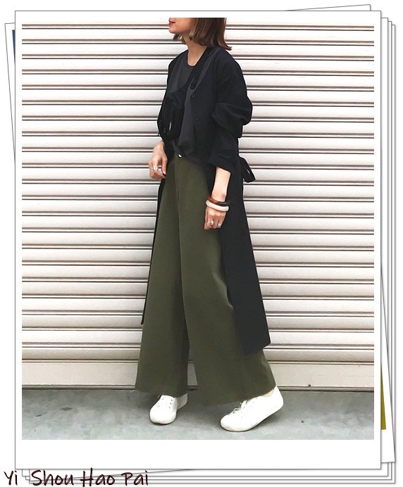绿色阔腿裤的50种夏季搭配！时髦的女人都在穿，配什么上衣都好看