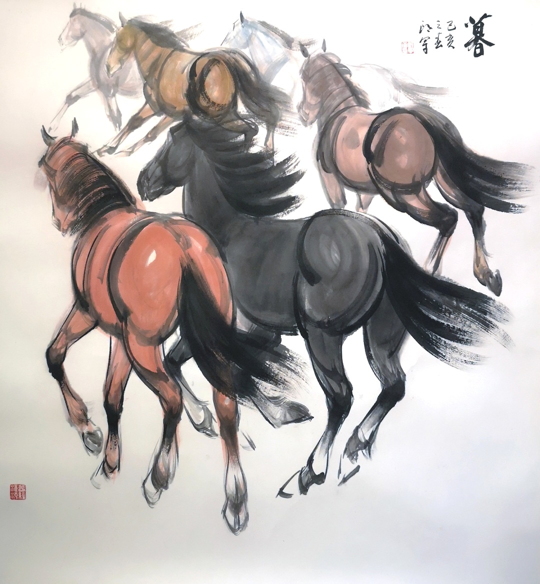 骏骨可追风 画中可观象——观郎军笔下的骏马